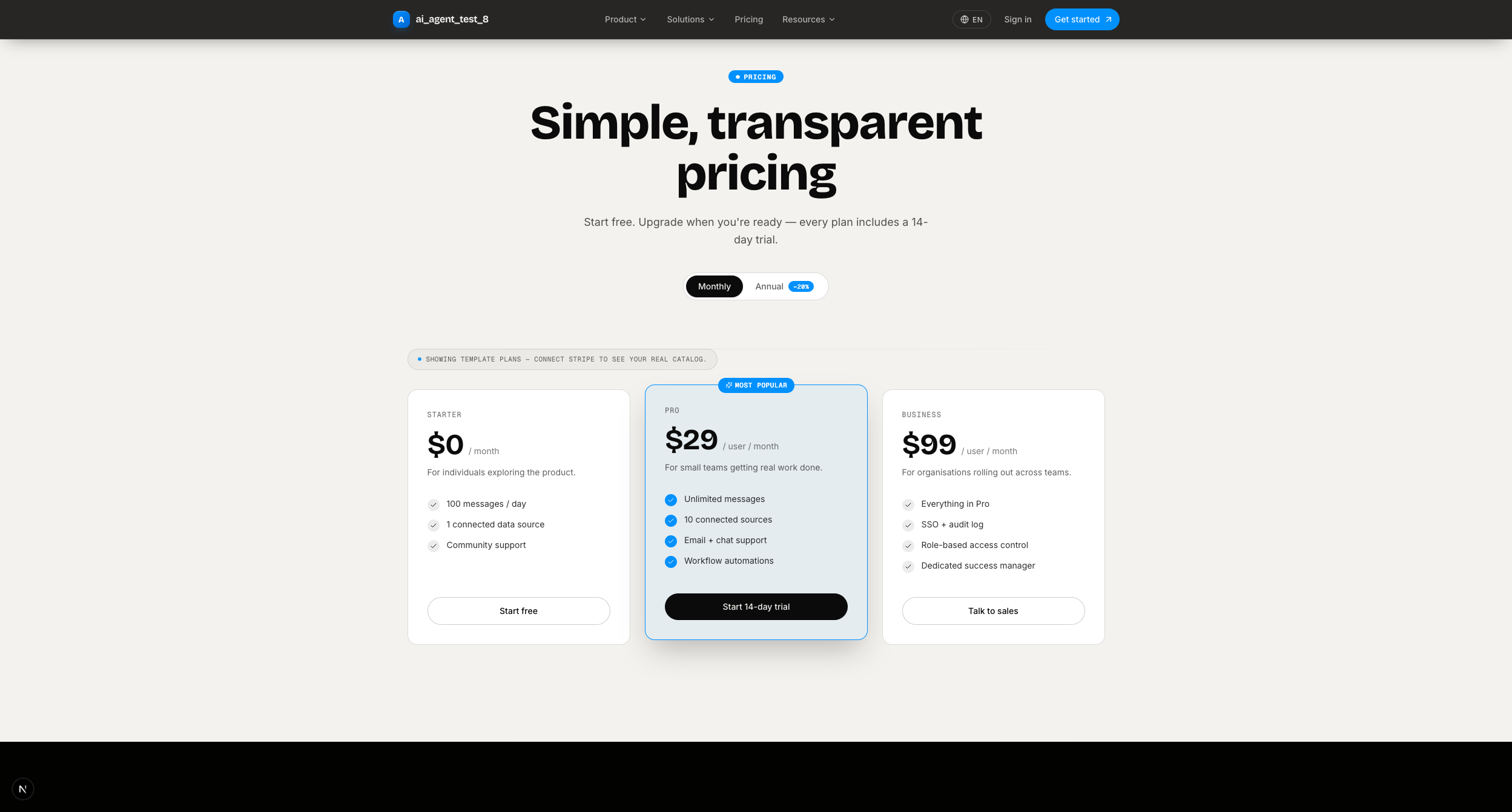 Pricing
