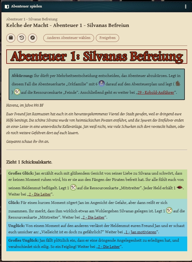 Adventure tool