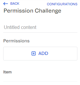 Permission Challenge block