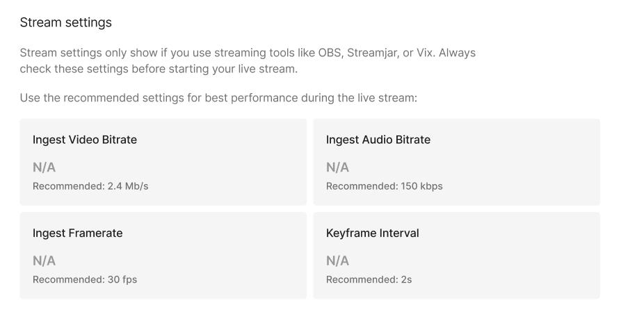 {"base64":"  ","img":{"width":893,"height":465,"type":"png","mime":"image/png","wUnits":"px","hUnits":"px","length":41418,"url":"https://raw.githubusercontent.com/vtexdocs/help-center-content/refs/heads/main/docs/en/tracks/omnichannel/vtex-live-shopping-getting-started/live_shopping_stream_settings_quality_EN.png"}}