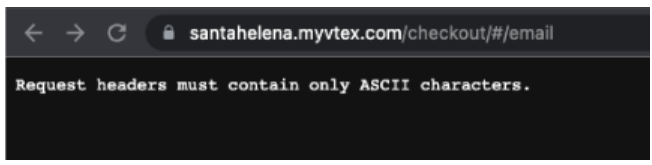 How to remove the error message "Request headers must only contain ...