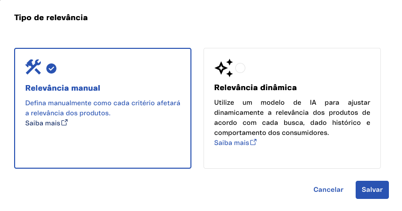 {"base64":"  ","img":{"width":798,"height":419,"type":"png","mime":"image/png","wUnits":"px","hUnits":"px","length":47128,"url":"https://raw.githubusercontent.com/vtexdocs/help-center-content/refs/heads/main/docs/pt/tutorials/beta/intelligent-search-beta/relevancia-dinamica-no-intelligent-search-beta_1.png"}}