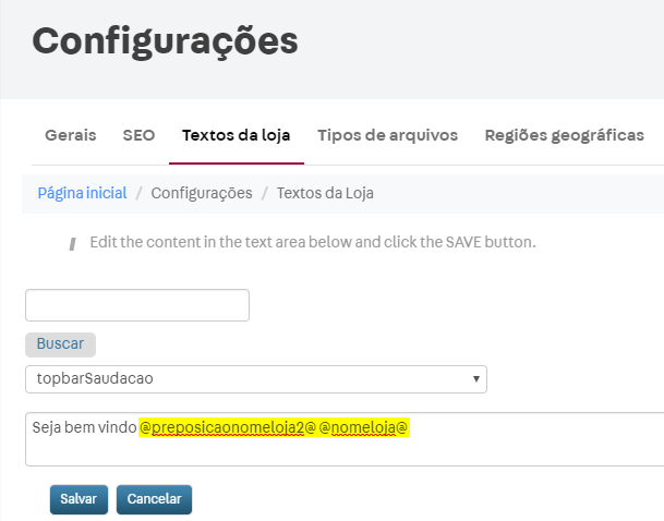 {"base64":"  ","img":{"width":609,"height":478,"type":"png","mime":"image/png","wUnits":"px","hUnits":"px","length":26864,"url":"https://raw.githubusercontent.com/vtexdocs/help-center-content/refs/heads/main/docs/pt/tutorials/storefront/configura%C3%A7%C3%B5es-da-loja---storefront/alterar-textos-padrao-do-sistema-exibidos-na-loja_2.png"}}