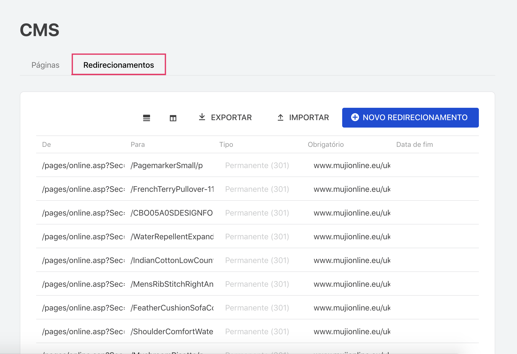 {"base64":"  ","img":{"width":2088,"height":1432,"type":"png","mime":"image/png","wUnits":"px","hUnits":"px","length":292383,"url":"https://raw.githubusercontent.com/vtexdocs/help-center-content/refs/heads/main/docs/pt/tutorials/storefront/p%C3%A1ginas/gerenciando-redirecionamentos-de-url-por-binding_1.png"}}
