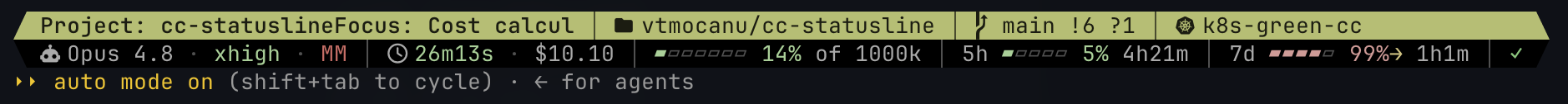 cc-statusline screenshot