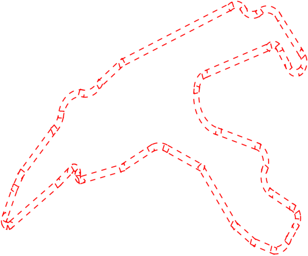 Trajectory generation for a racetrack