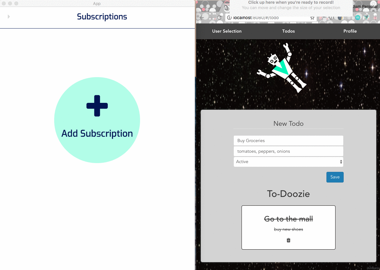 subscriptions example