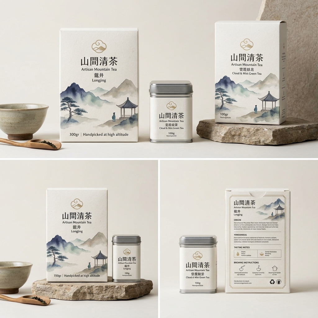 Brand design tea packaging