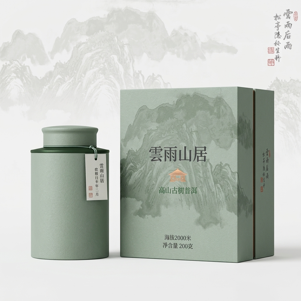 Brand design using mountain reference