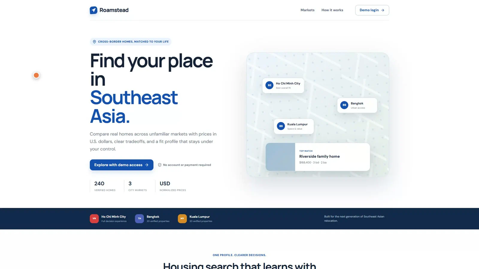 Roamstead live landing page