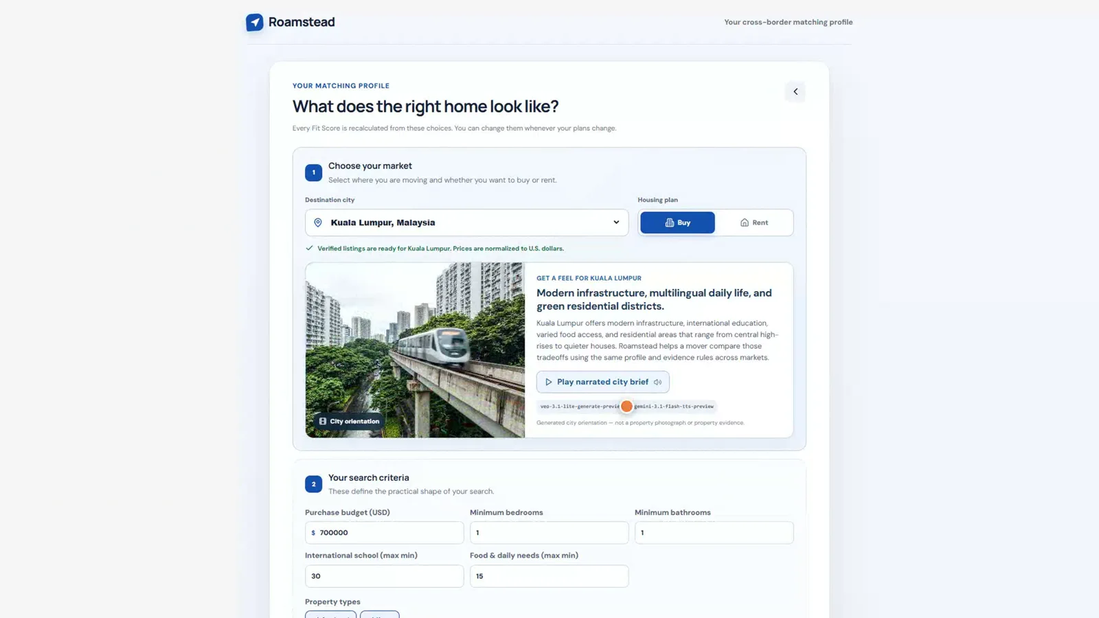 Decision profile and adaptive clarification