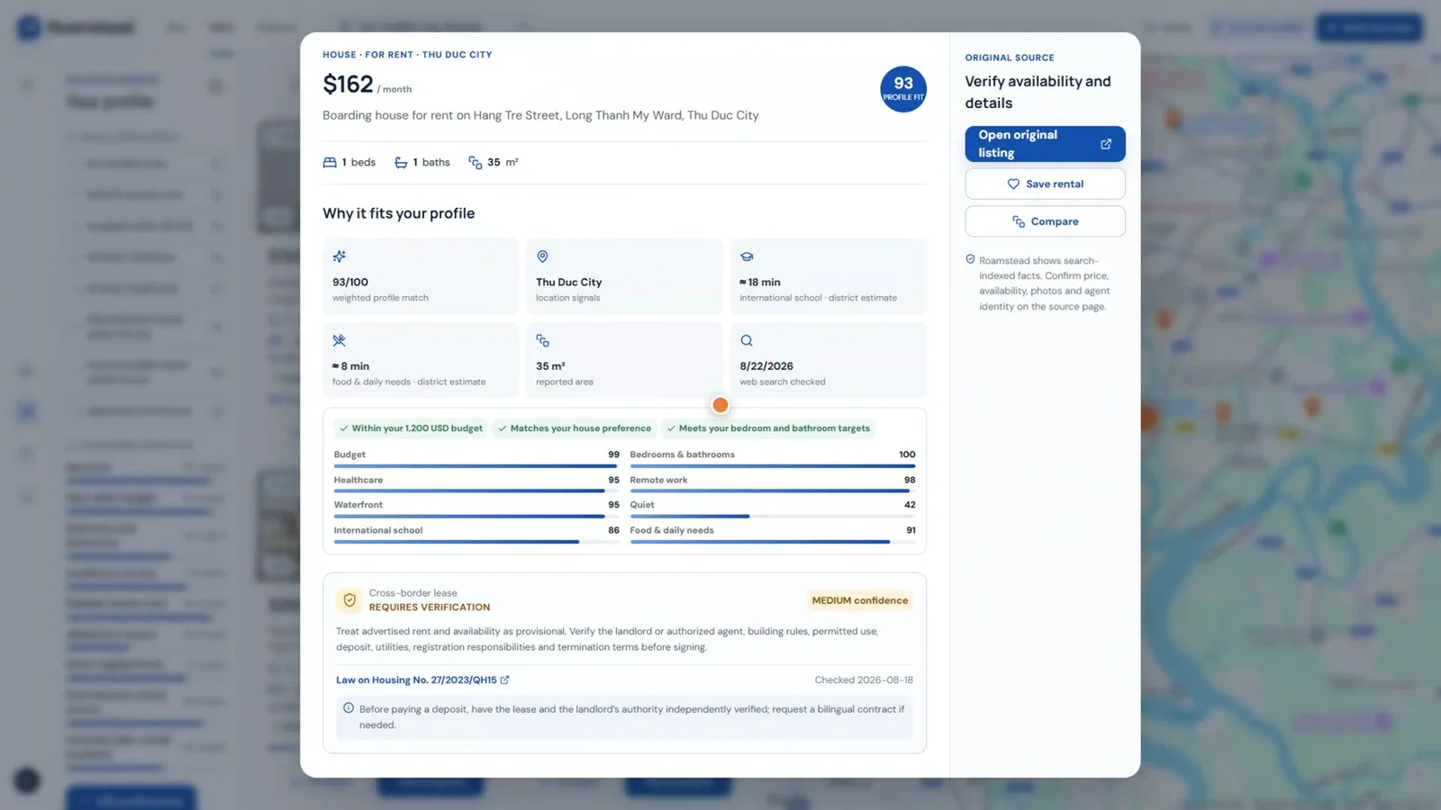 Property-level evidence and Fit Score