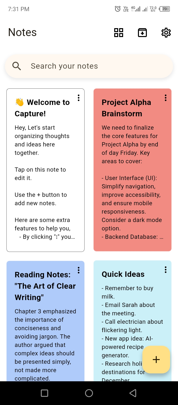 Home Screen Light Mode