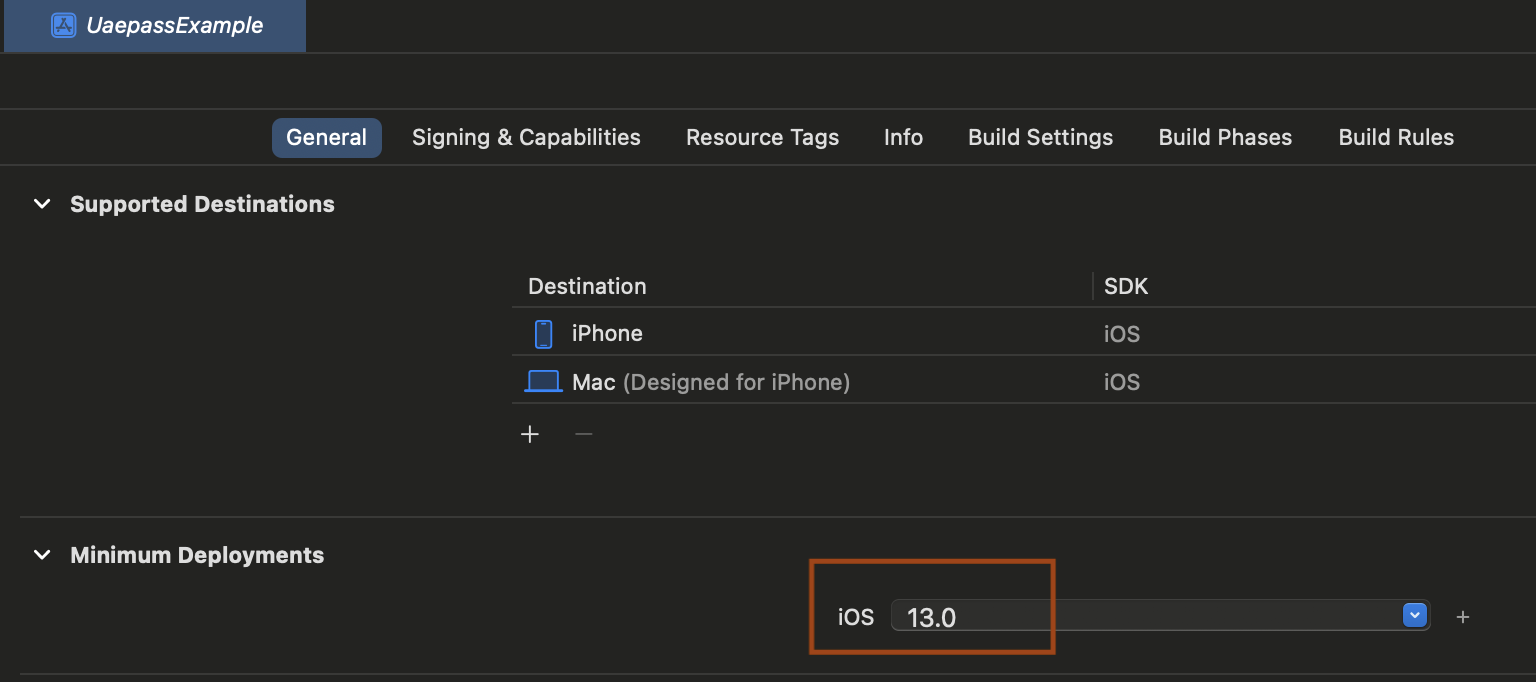 iOS target alt text