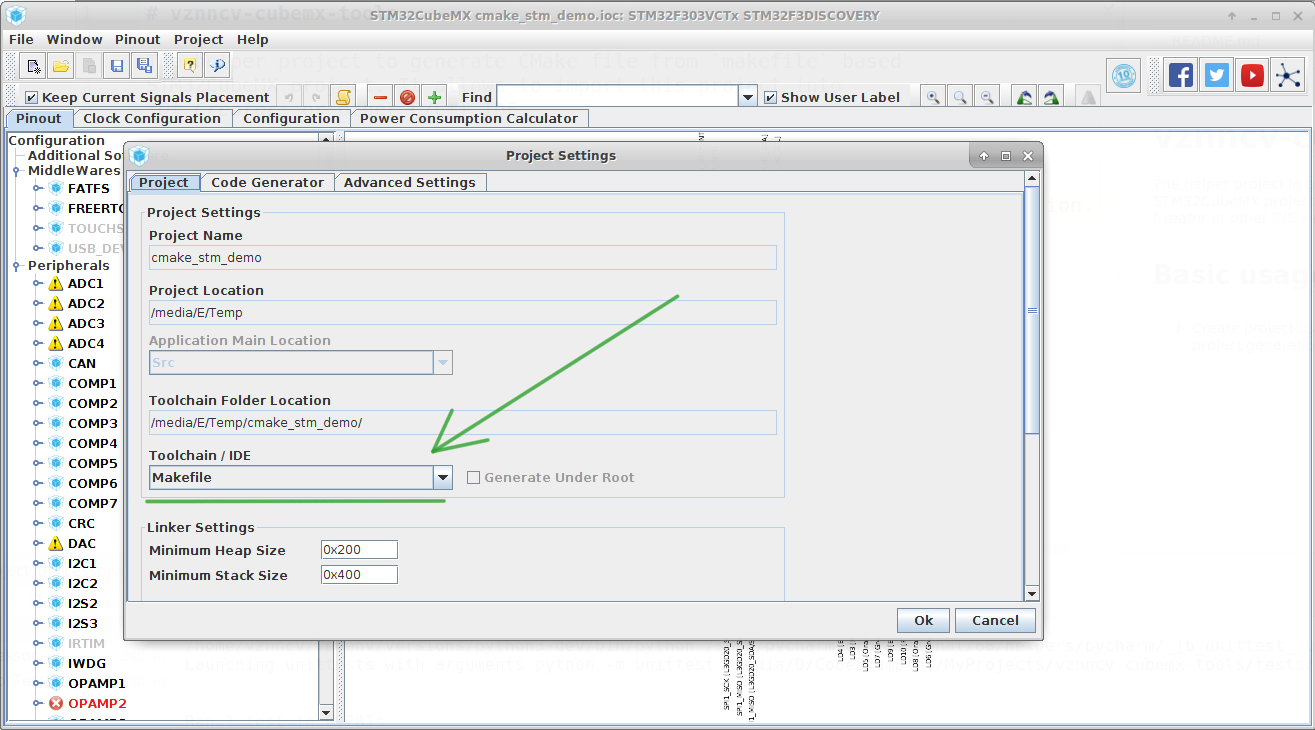 CubeMX configuration