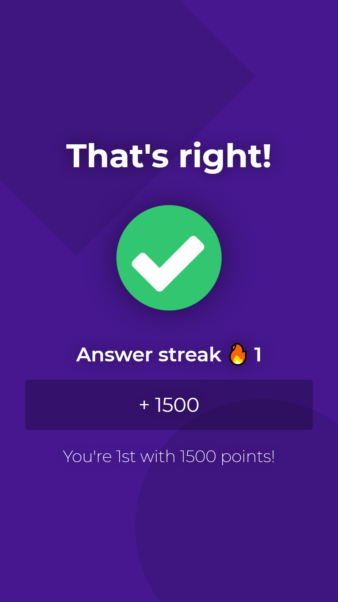Result screenshot