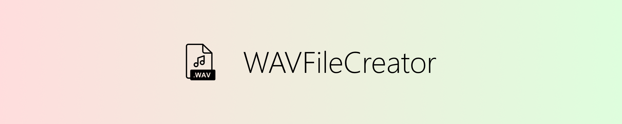 WAVFileCreator Banner