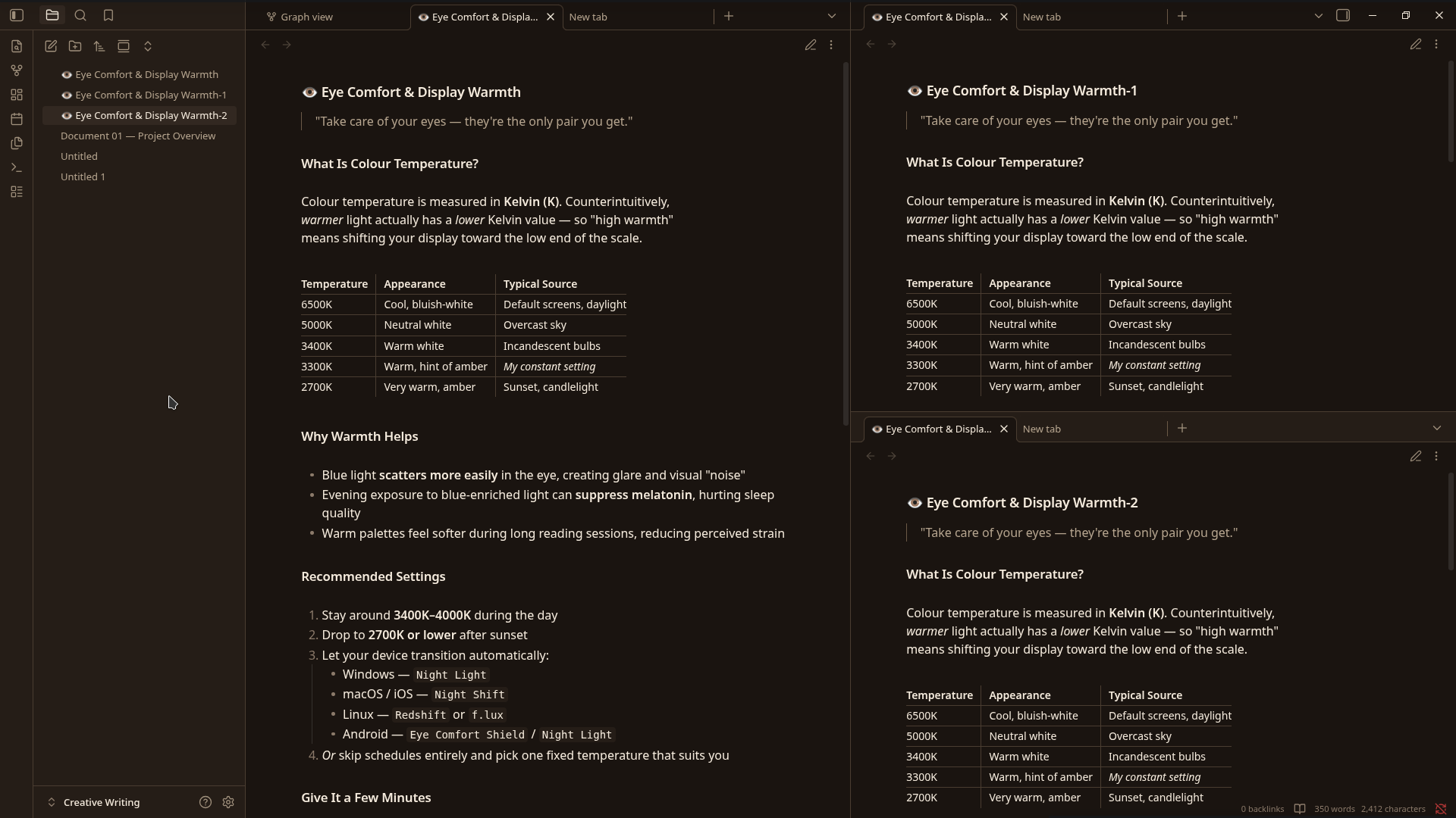 Reading — dark