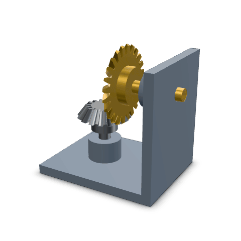 Bevel gear drive turntable
