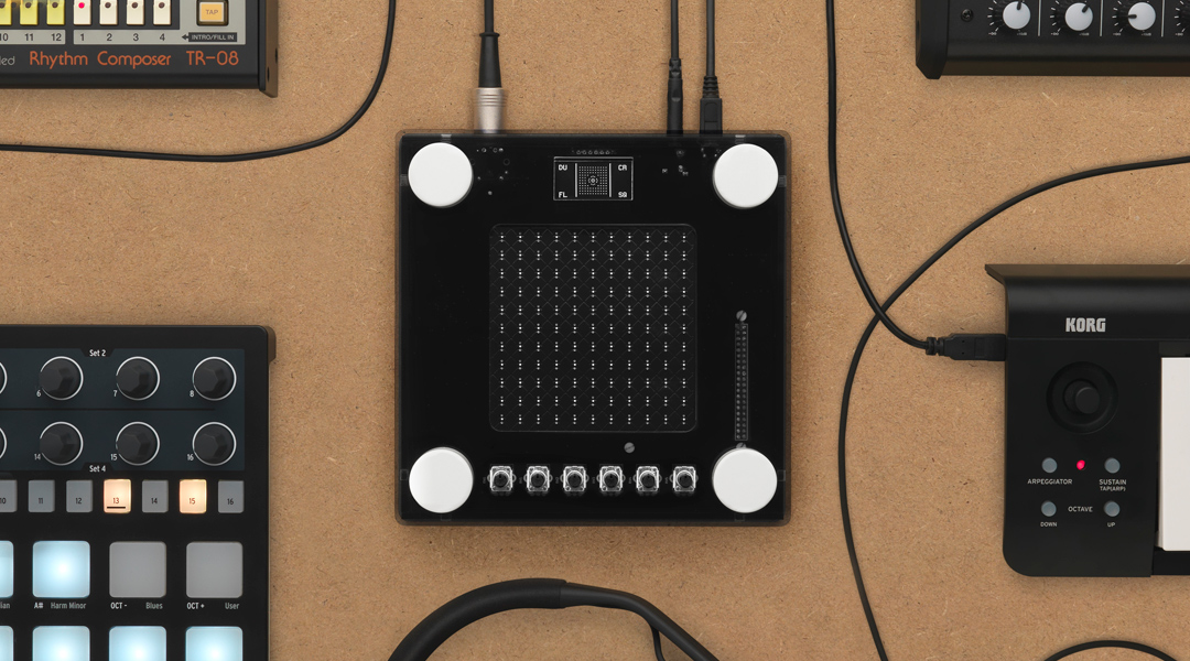 Open NSynth Super with audio equipment
