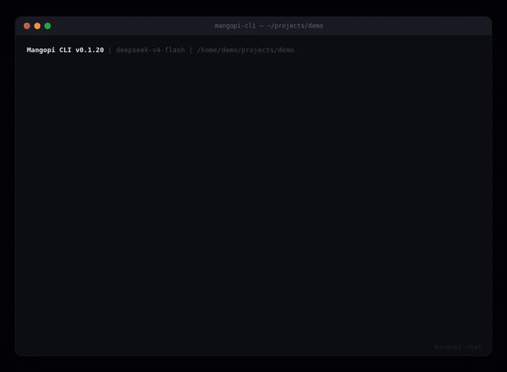 Mangopi CLI demo