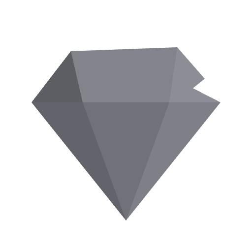 Wabi logo — a faceted gem with a chipped edge
