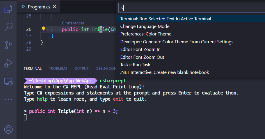 visual studio code github comands line