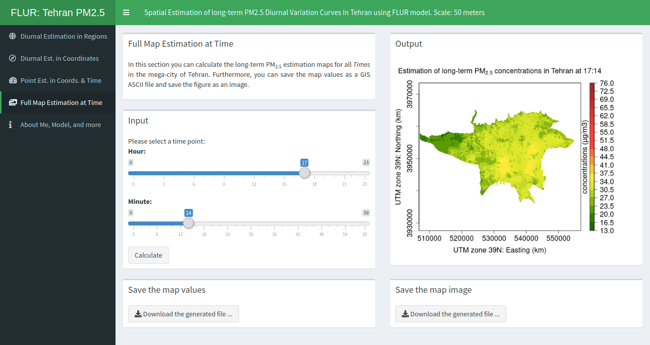 Screenshot of Full Map Estimation at Time