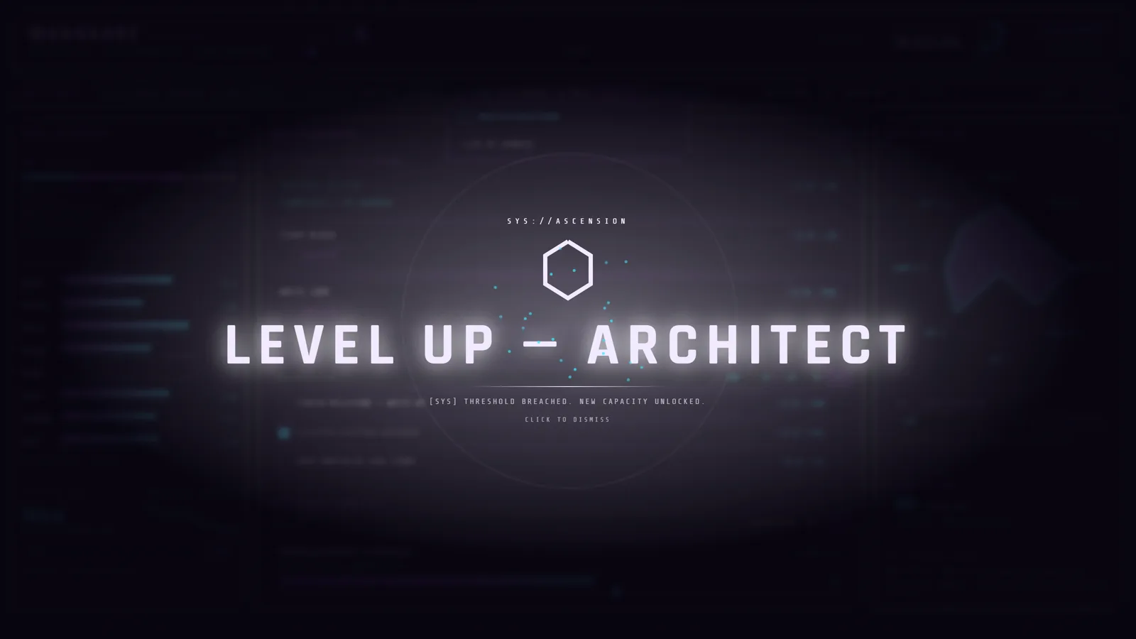 Ascension ceremony — LEVEL UP