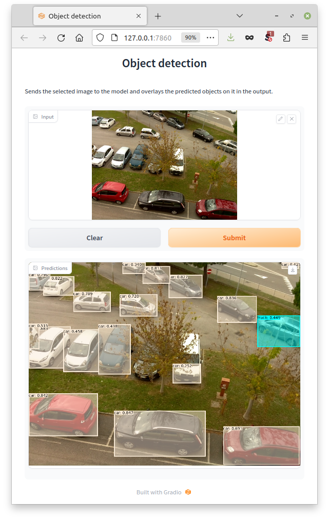 Screenshot object detection