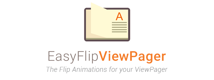 GitHub - wajahatkarim3/EasyFlipViewPager: 📖 The library for creating book  and card flip animations in ViewPager in Android