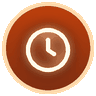 Animated clock badge