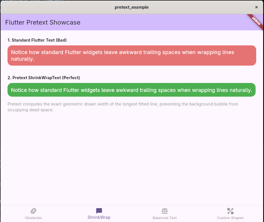 ShrinkWrapText Demo