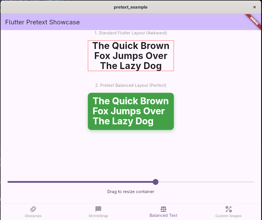 BalancedText Demo