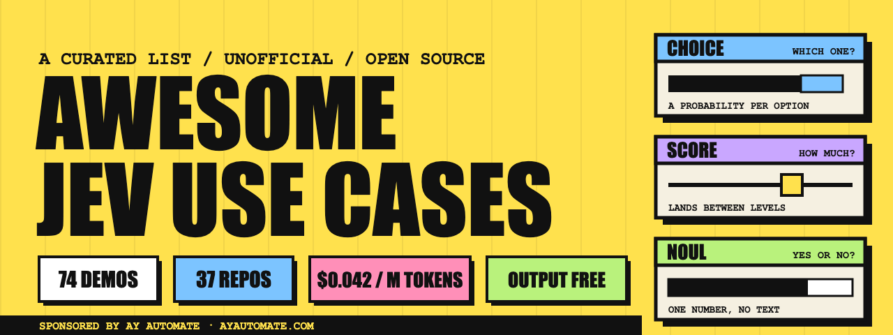 Awesome Jev use cases