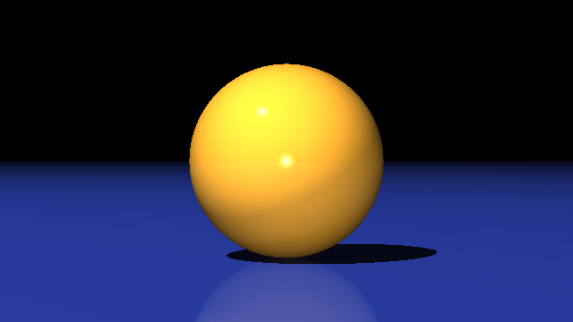 Running ./raytracing should produce this image.