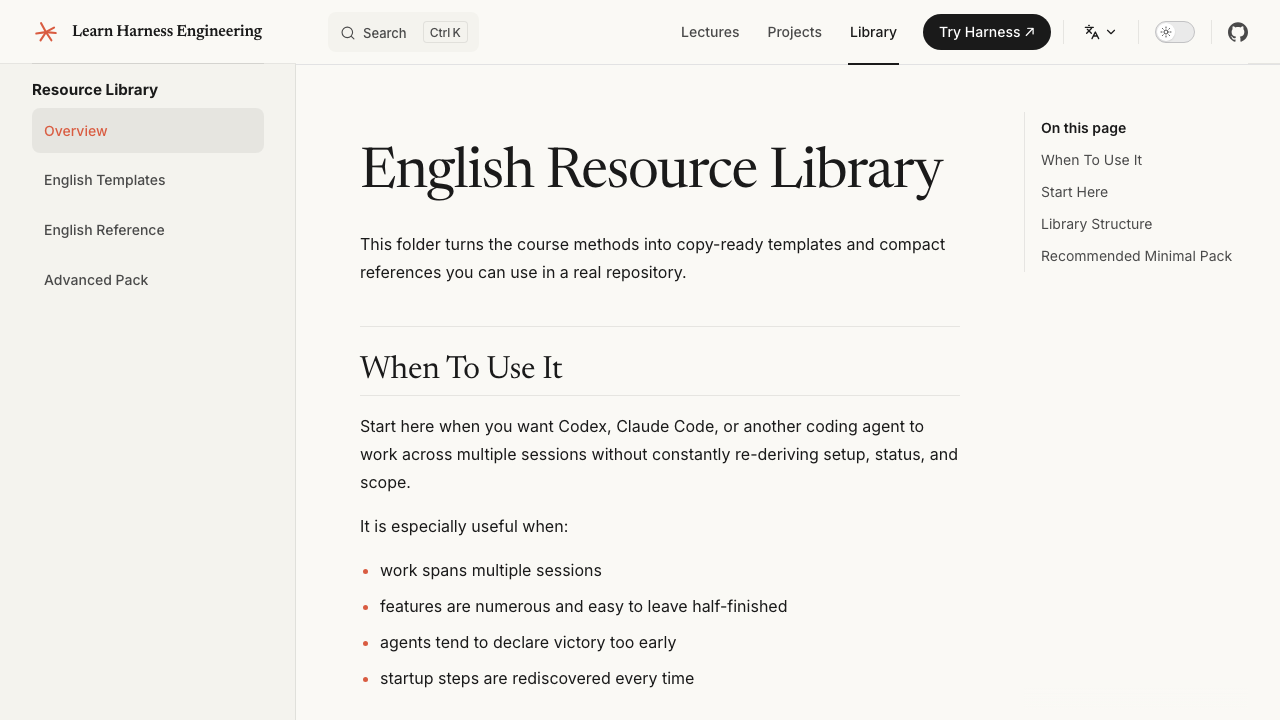Resource library preview