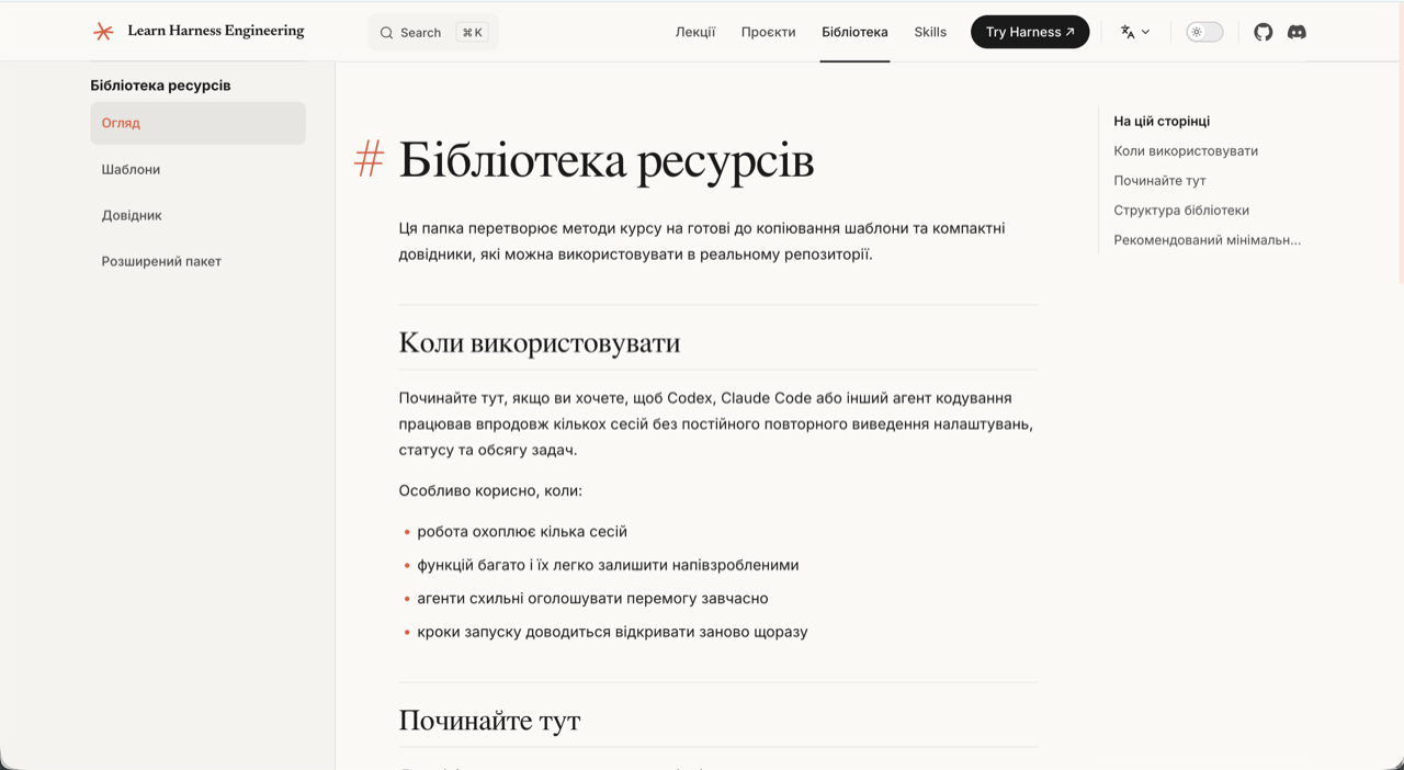Попередній перегляд бібліотеки ресурсів