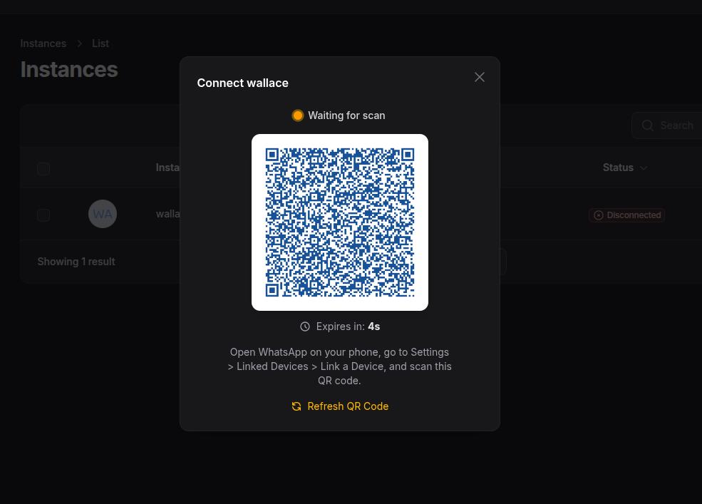 Filament Evolution - WhatsApp Connector