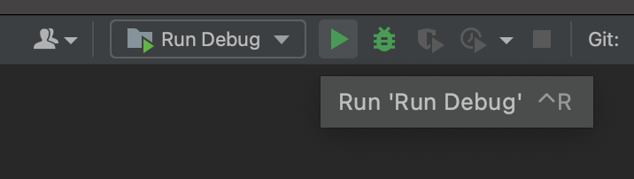 Run button on vscode