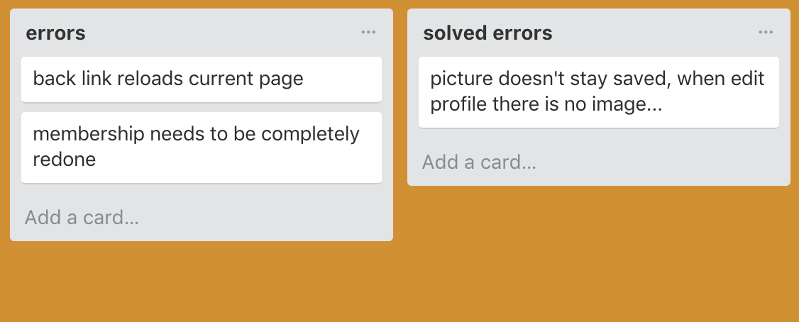 error list trello