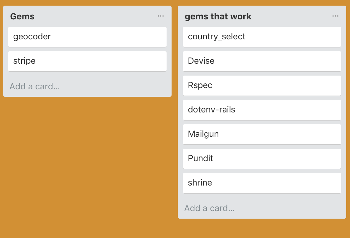 gems trello