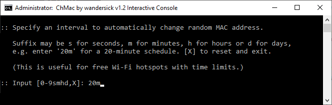 Interactively configure auto-changing