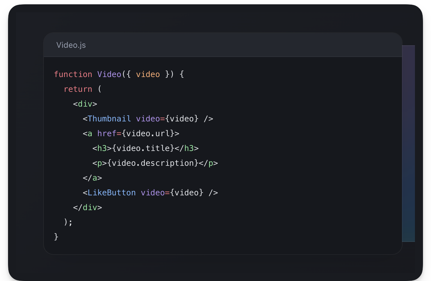 Better styled syntax highlighted code block.