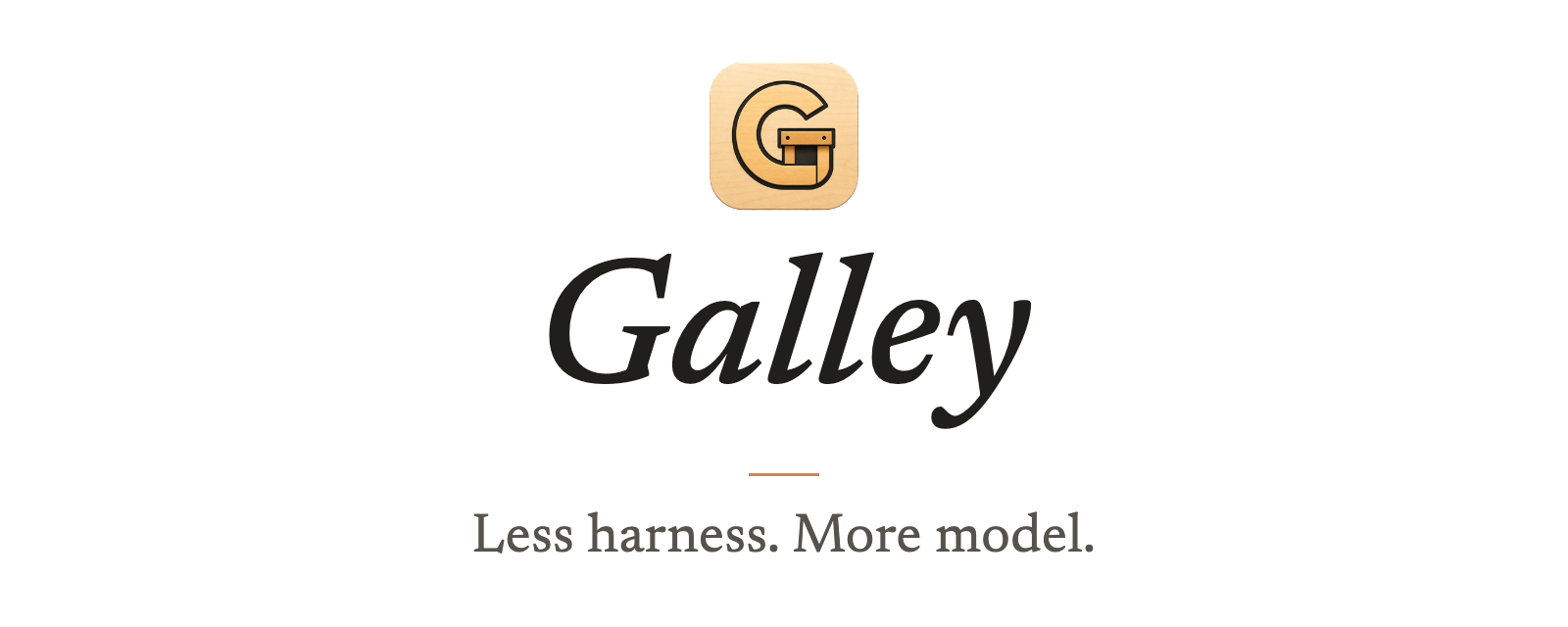 Galley — Less harness. More model.