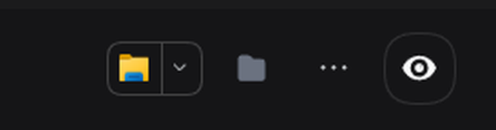 Folder button in the conversation header