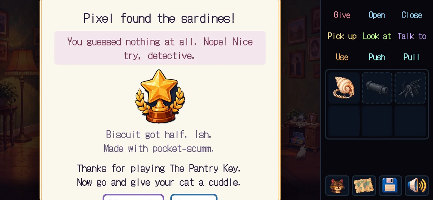 The final card: Pixel found the sardines