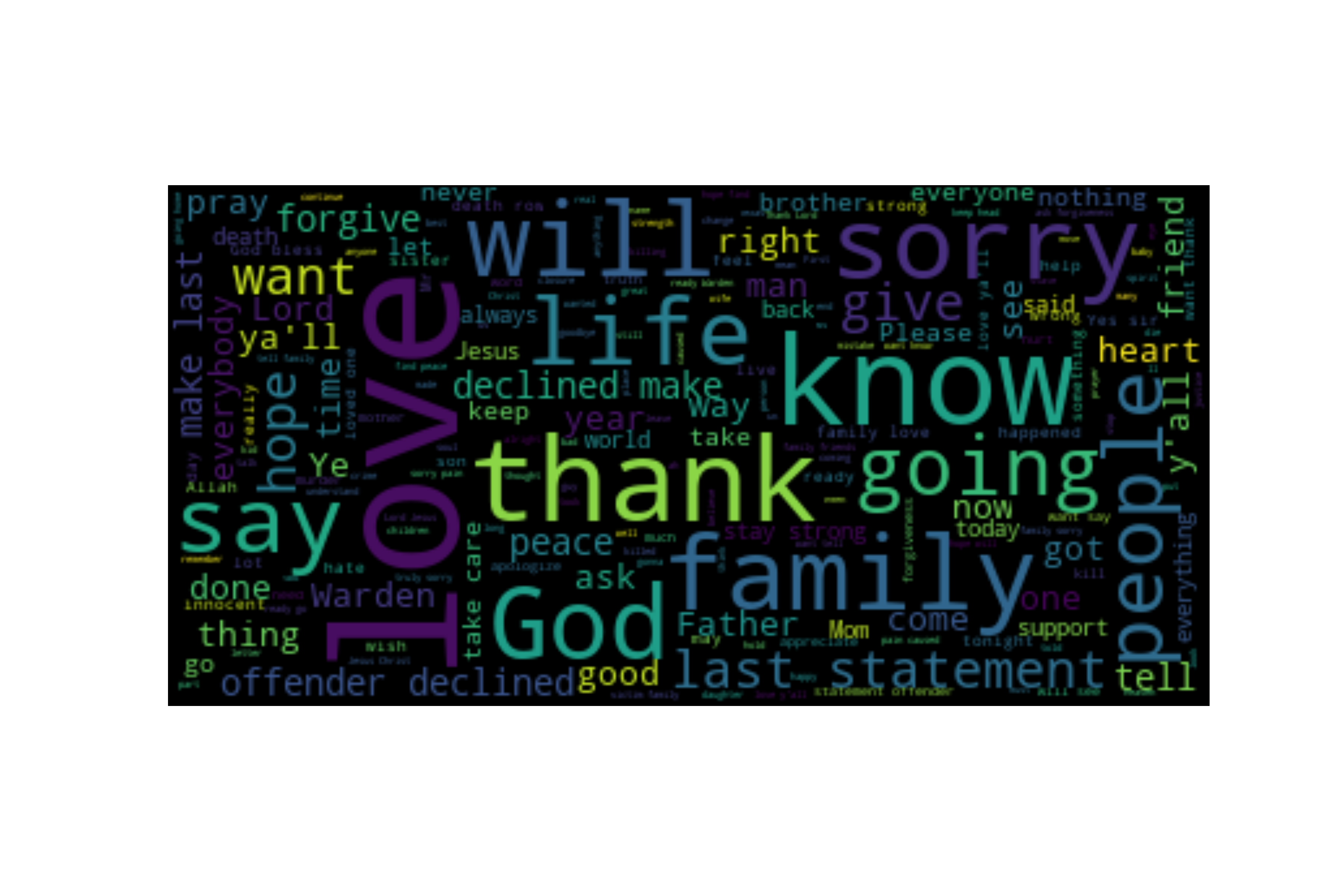 wordcloud for last-statement