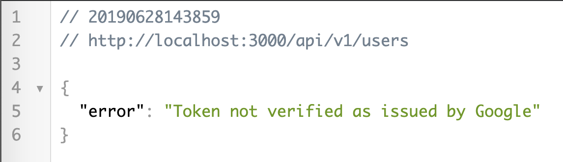 API result declaring user not logged in