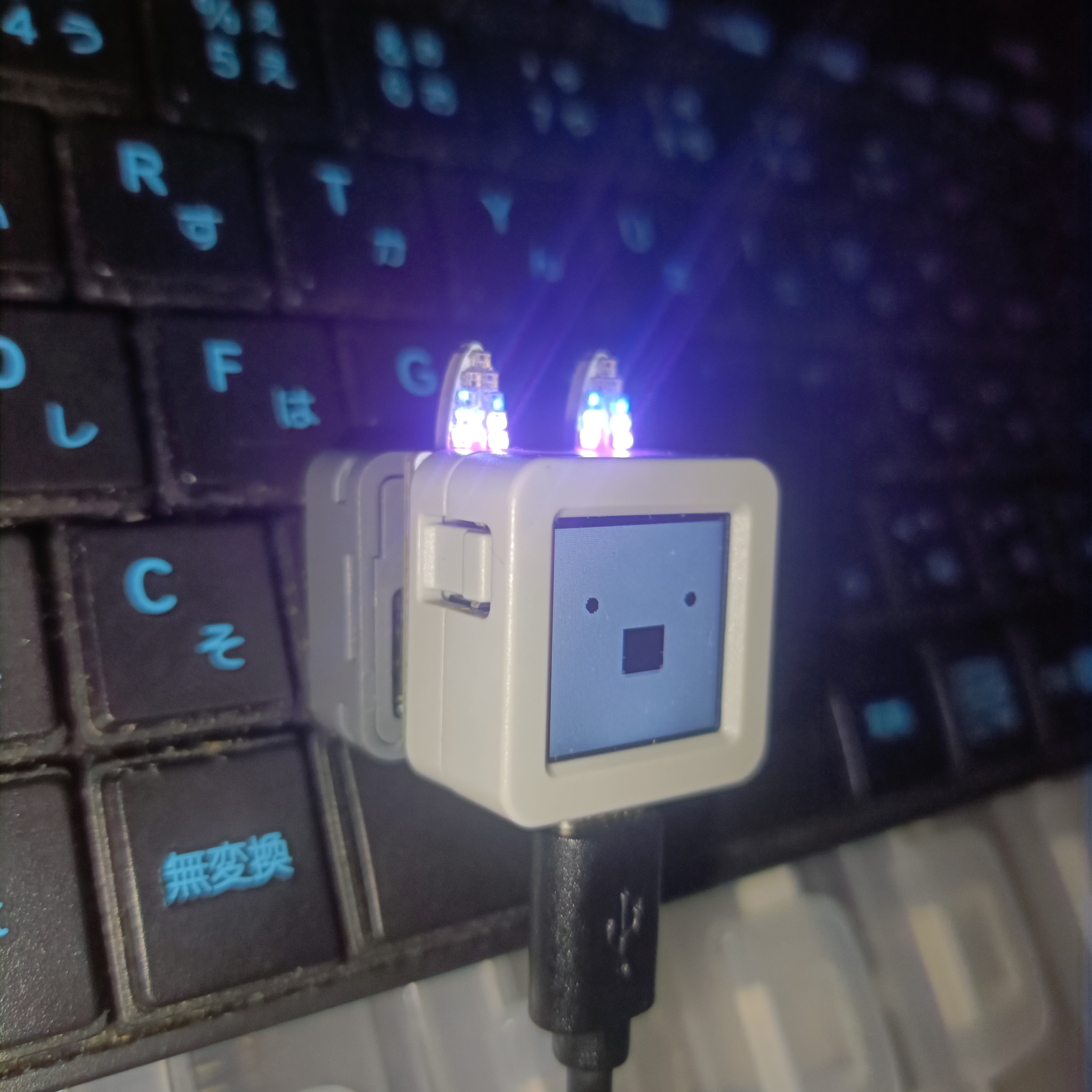 Nekomimi led Atom, from the project README